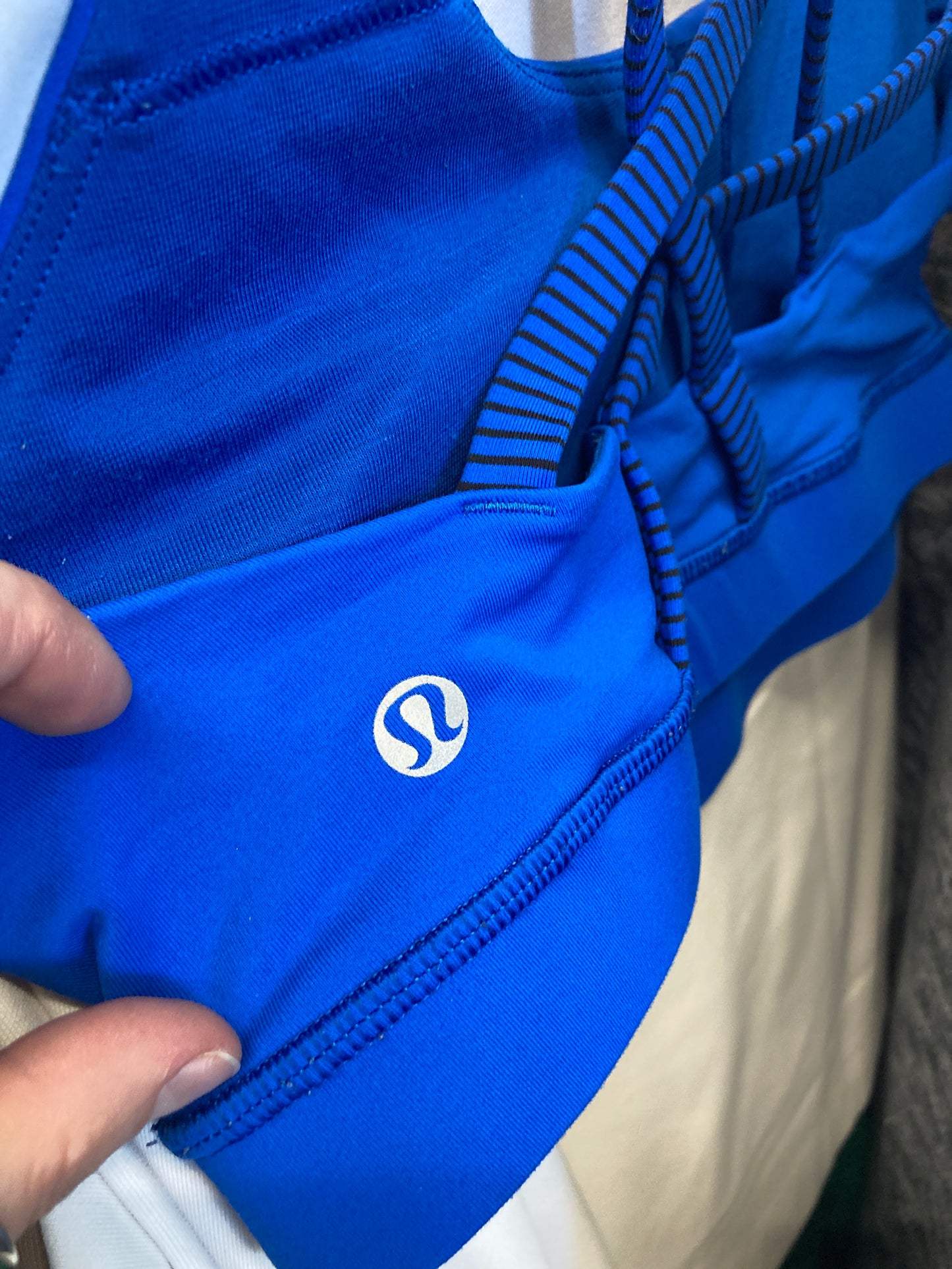 Athletic Bra By Lululemon In Blue, Size:S