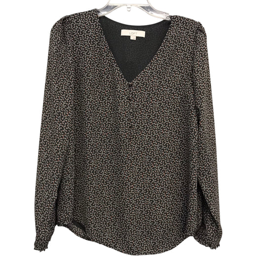 Top Ls By Loft In Grey & Red, Size:S