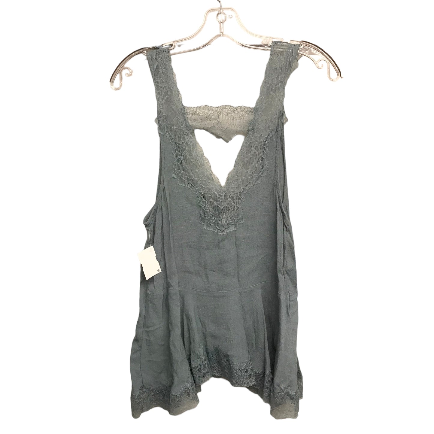 Top Sleeveless By Free People In Teal, Size:S