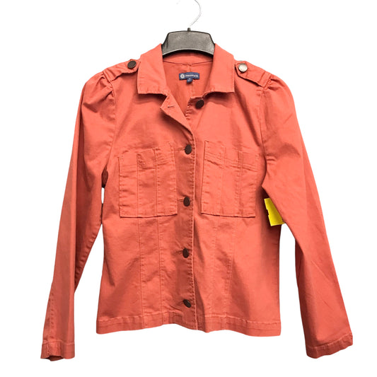 Jacket Denim By Democracy In Orange Denim, Size:M