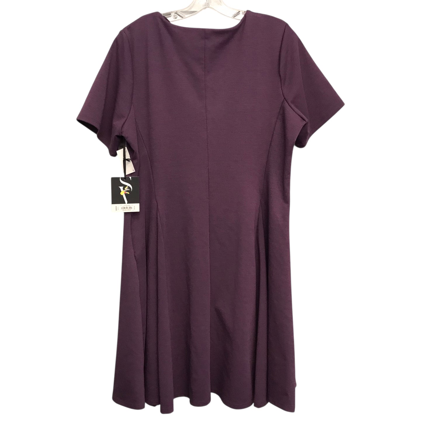 Dress Casual Midi By Simply Vera In Purple, Size:Xl