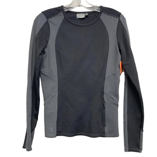 Athletic Top Ls Crewneck By Athleta In Black & Grey, Size:Xs
