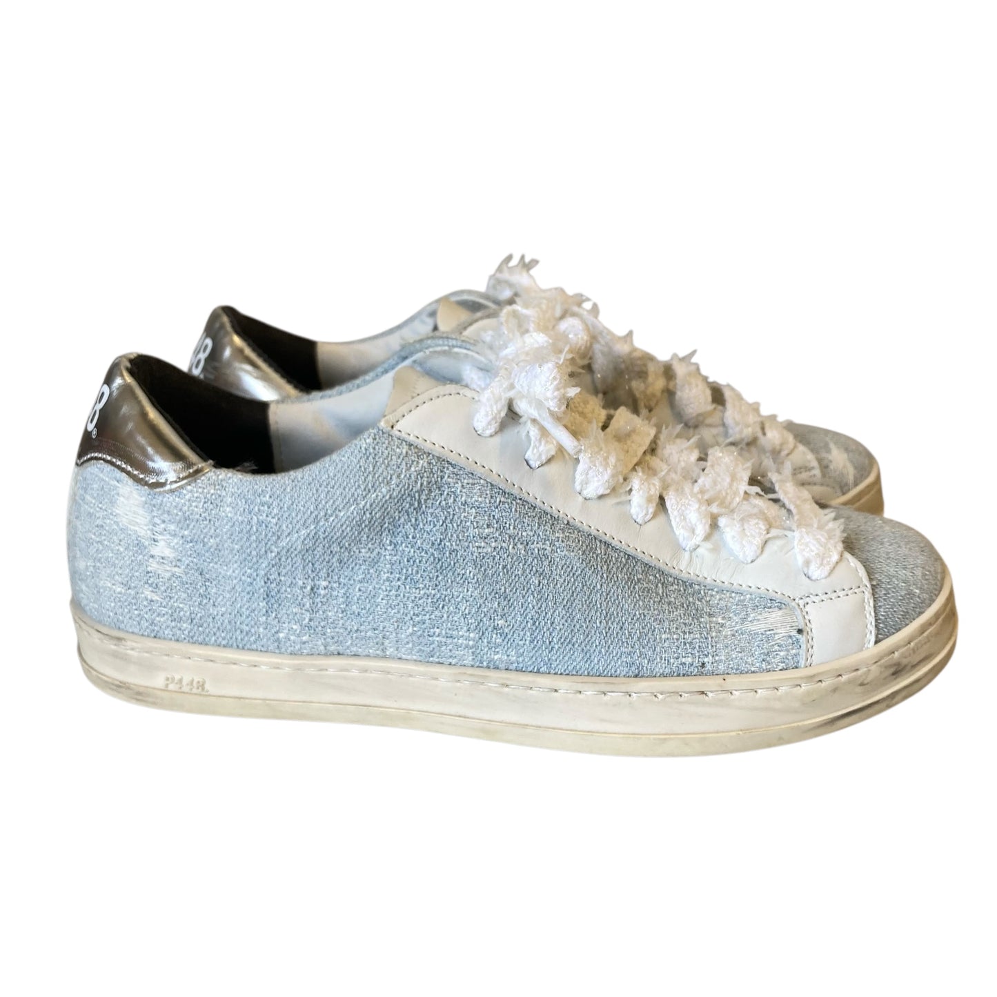 Shoes Sneakers By P448 In Blue & White, Size:5.5