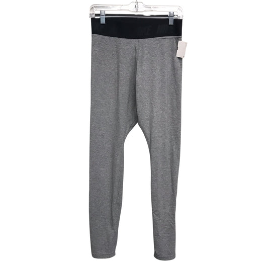 Athletic Leggings By Nike Apparel In Grey, Size:M