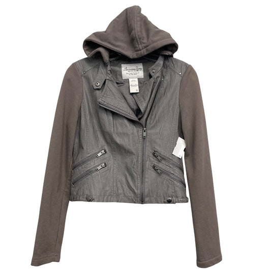 Jacket Moto By American Rag In Grey, Size:S