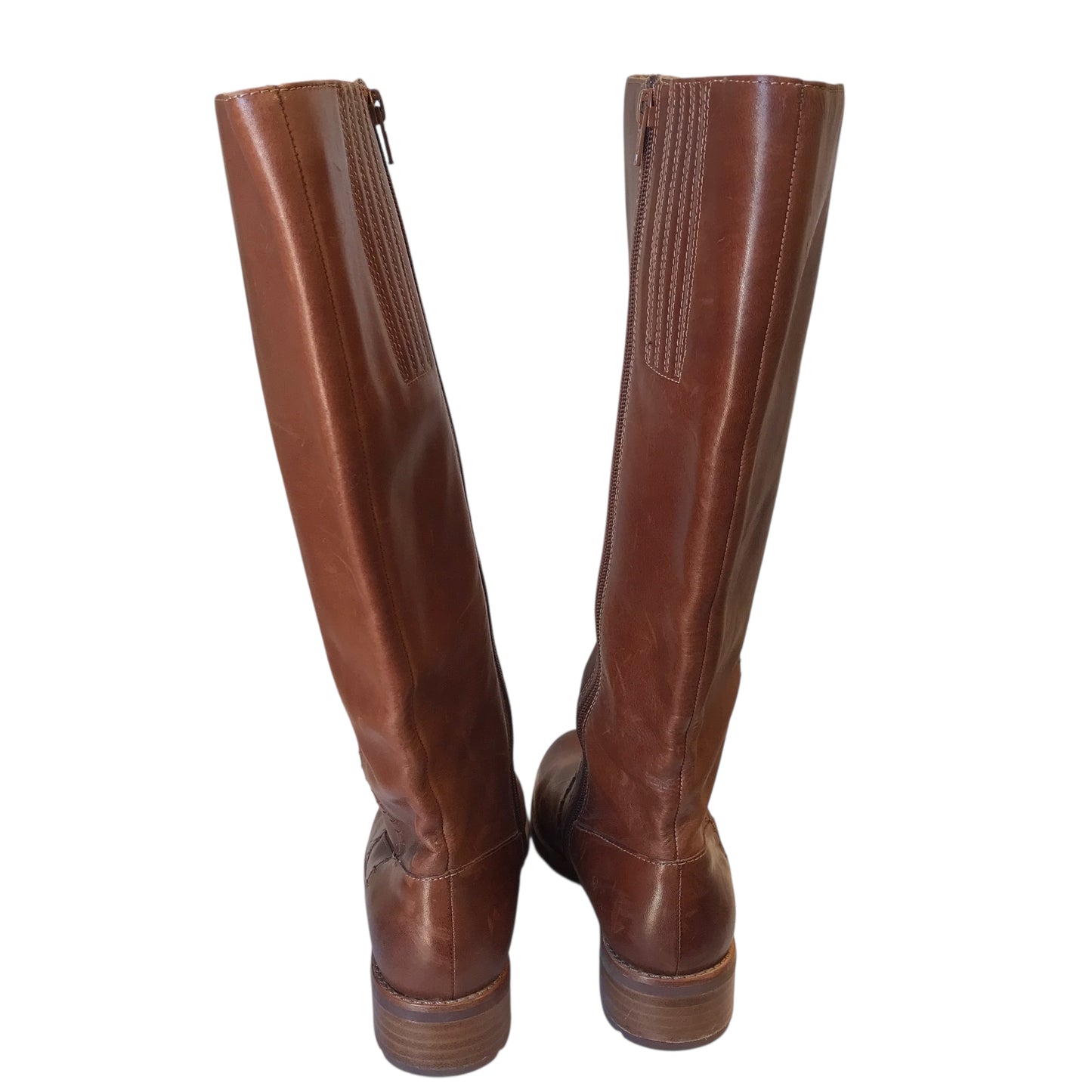 Boots Leather By Sofft In Brown, Size:7.5