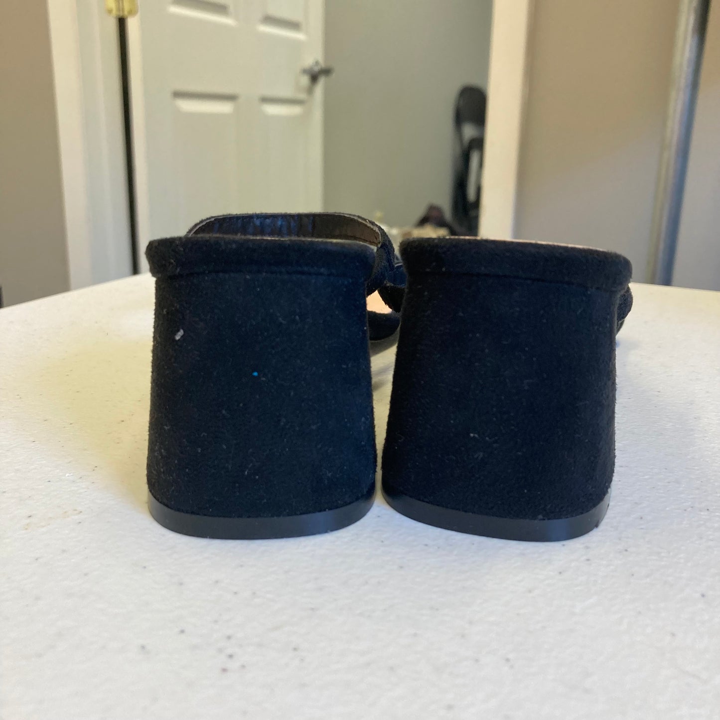 Sandals Heels Block By Come Shun In Black, Size:8