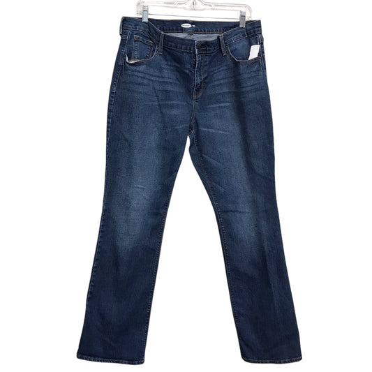 Jeans Boot Cut By Old Navy In Blue Denim, Size:16