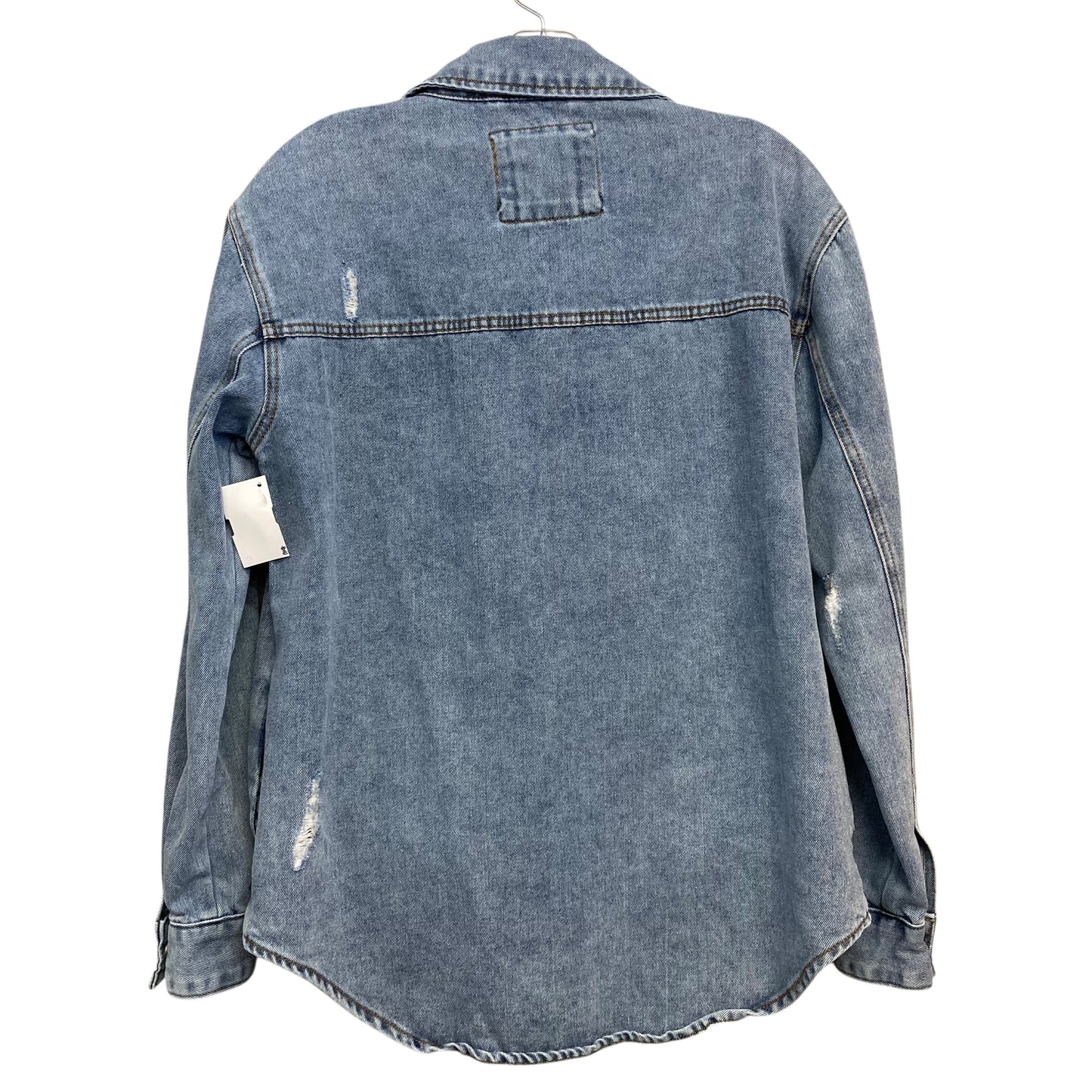 Top Ls By Stoosh In Blue Denim, Size:S