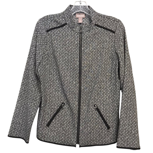 Jacket Other By Chicos In Black & White, Size:M