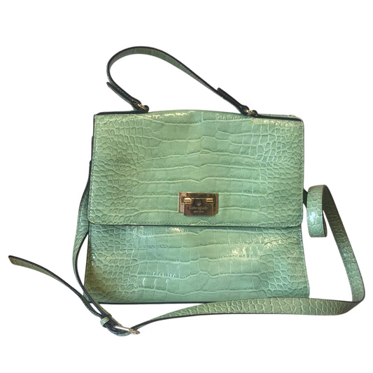Handbag Designer By Kate Spade In Green, Size:Medium