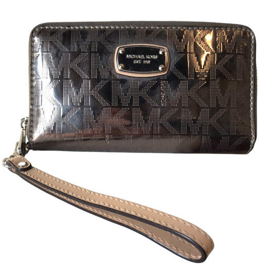 Wristlet Designer By Michael Kors In Bronze, Size:Medium