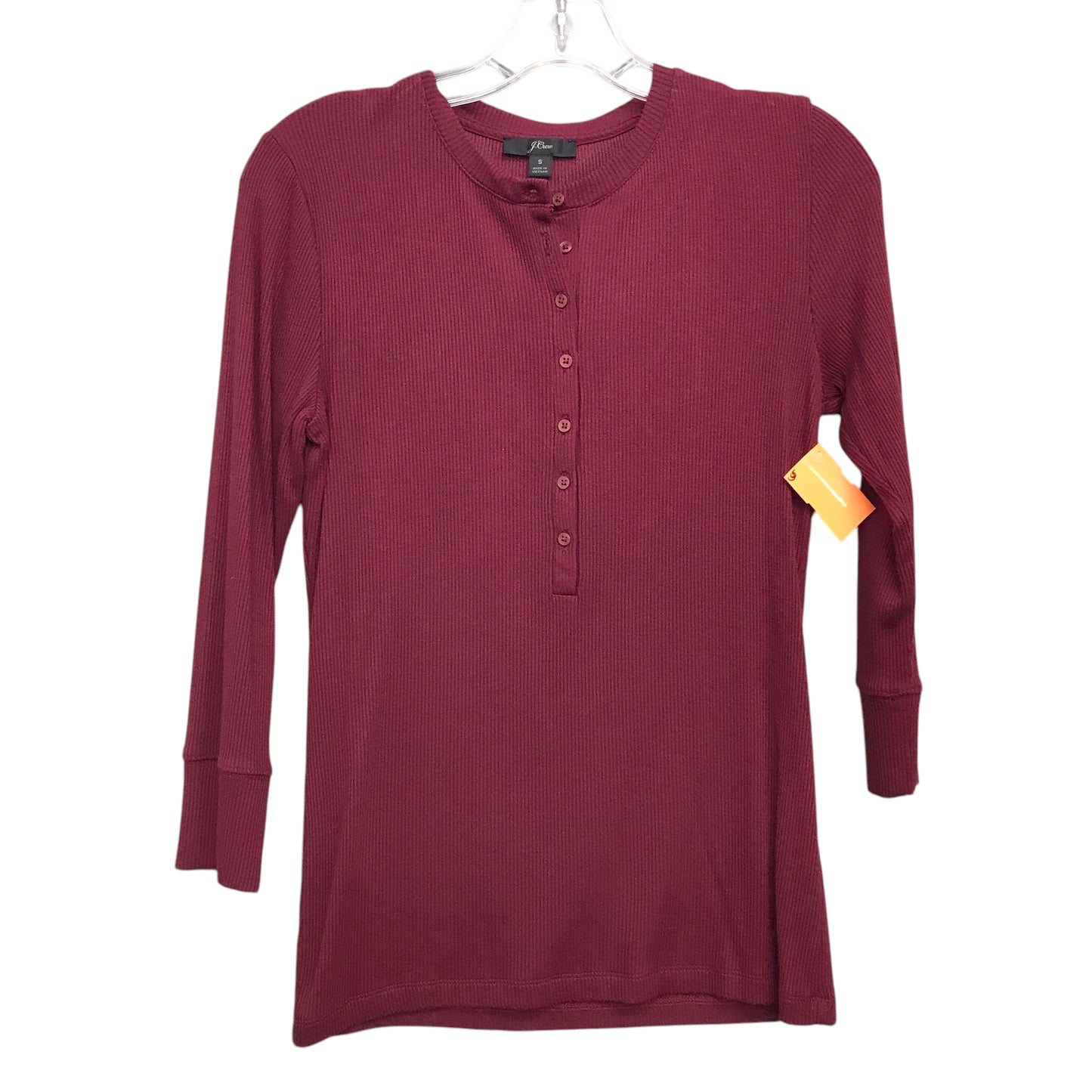 Top Ls Basic By J. Crew In Maroon, Size:S
