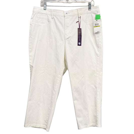 Pants Cropped By Gloria Vanderbilt In White, Size:14