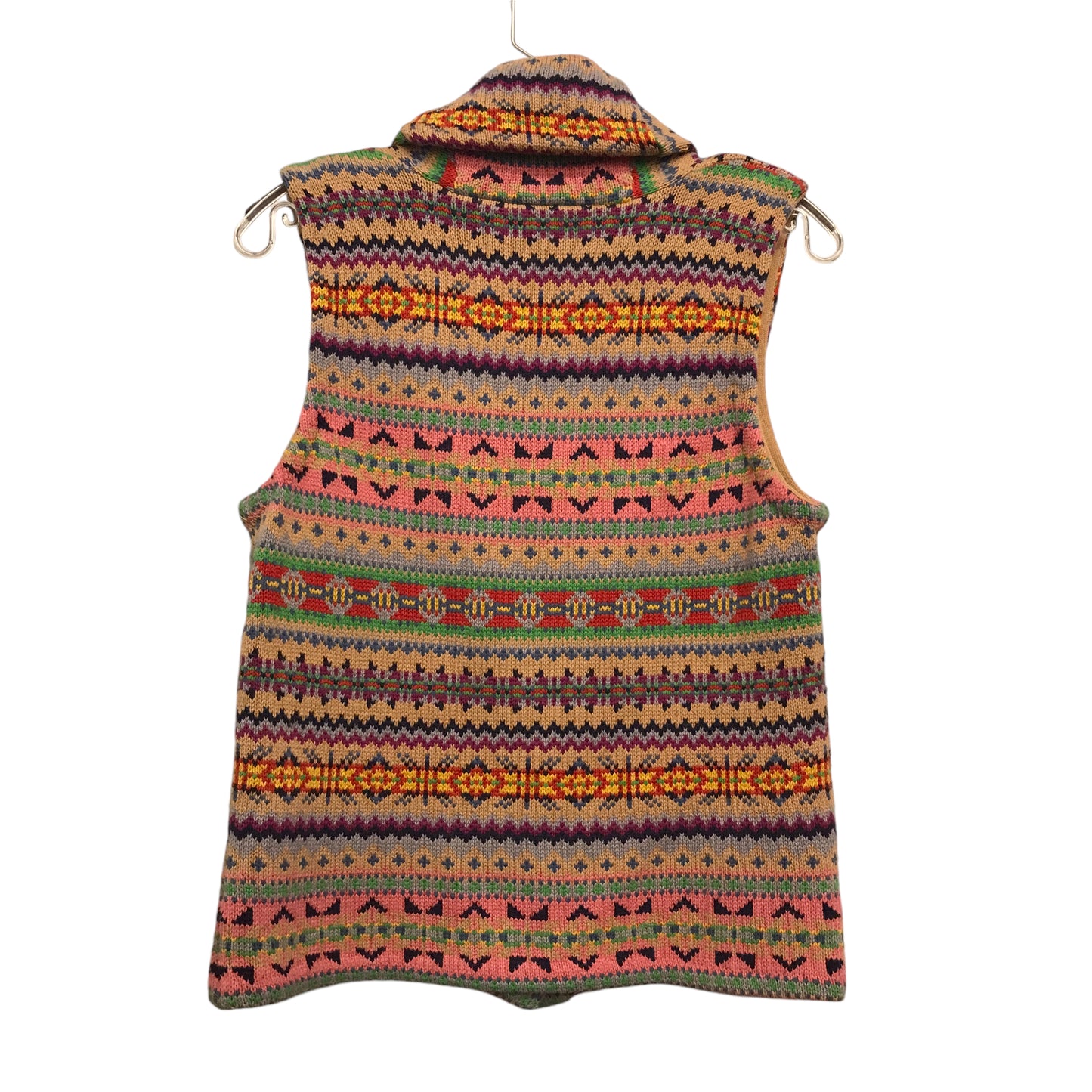 Vest Sweater By Chaps In Multi, Size:S