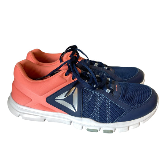 Shoes Athletic By Reebok In Blue & Orange, Size:10