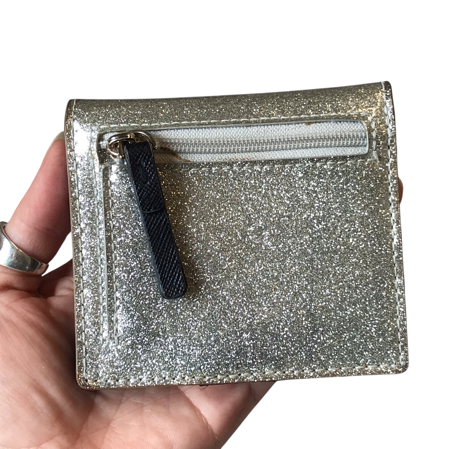 Wallet Designer By Kate Spade In Silver, Size:Small