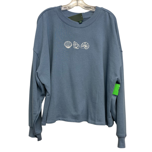 Top Ls By Wild Fable In Blue, Size:1X