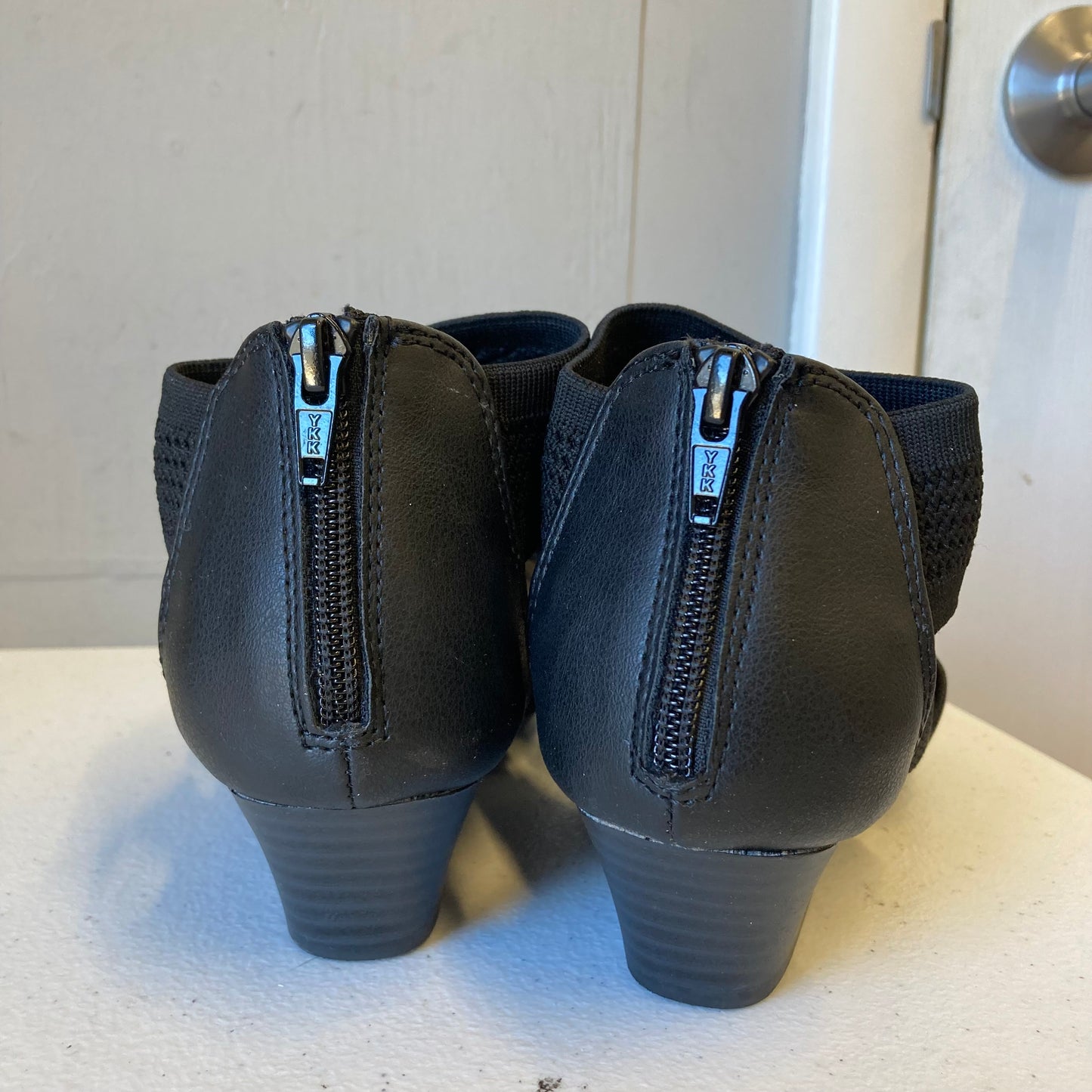 Sandals Heels Wedge By Croft And Barrow In Black, Size:8.5