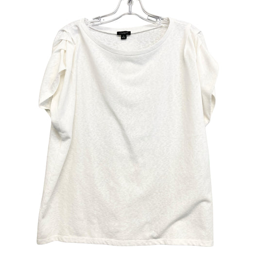 Top Sleeveless Basic By Ann Taylor In Cream, Size:Xl