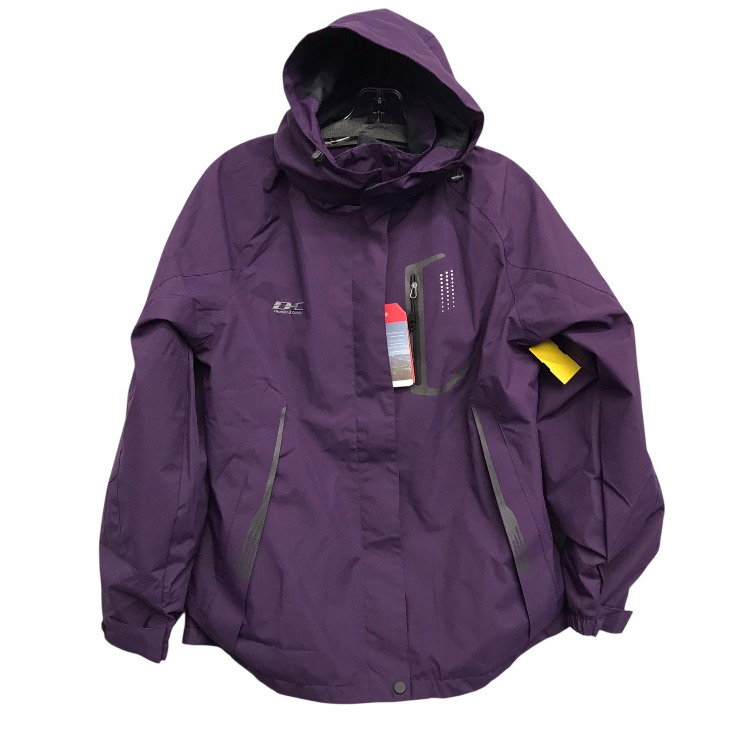 Jacket Windbreaker By Diamond Candy In Purple, Size:M