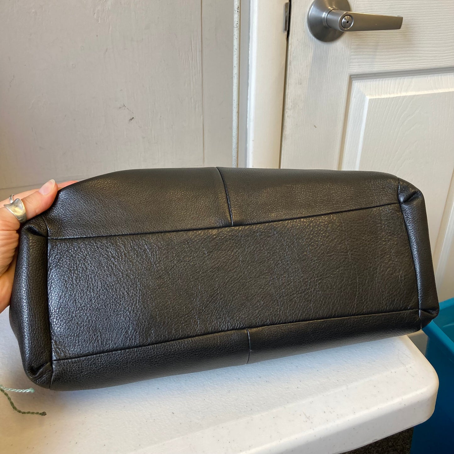 Handbag Designer By Coach In Black, Size:Large