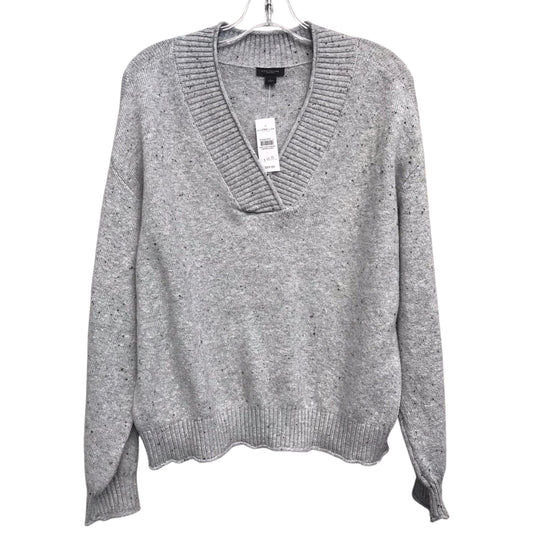 Sweater By Ann Taylor In Grey, Size:L