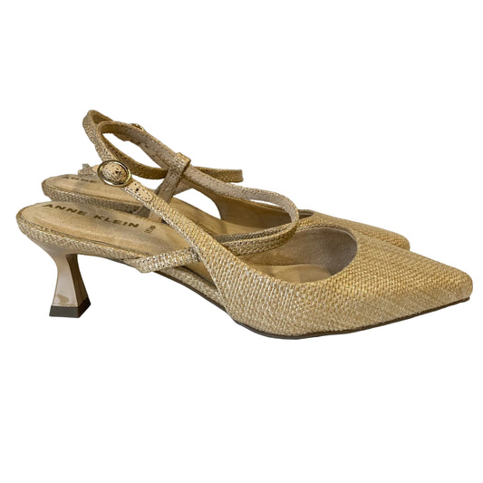 Shoes Heels Kitten By Anne Klein In Brown, Size:7.5