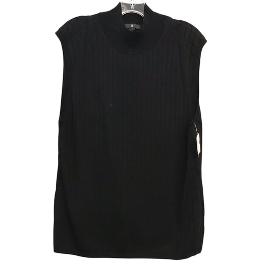 Top Sleeveless By Banana Republic In Black, Size:1X