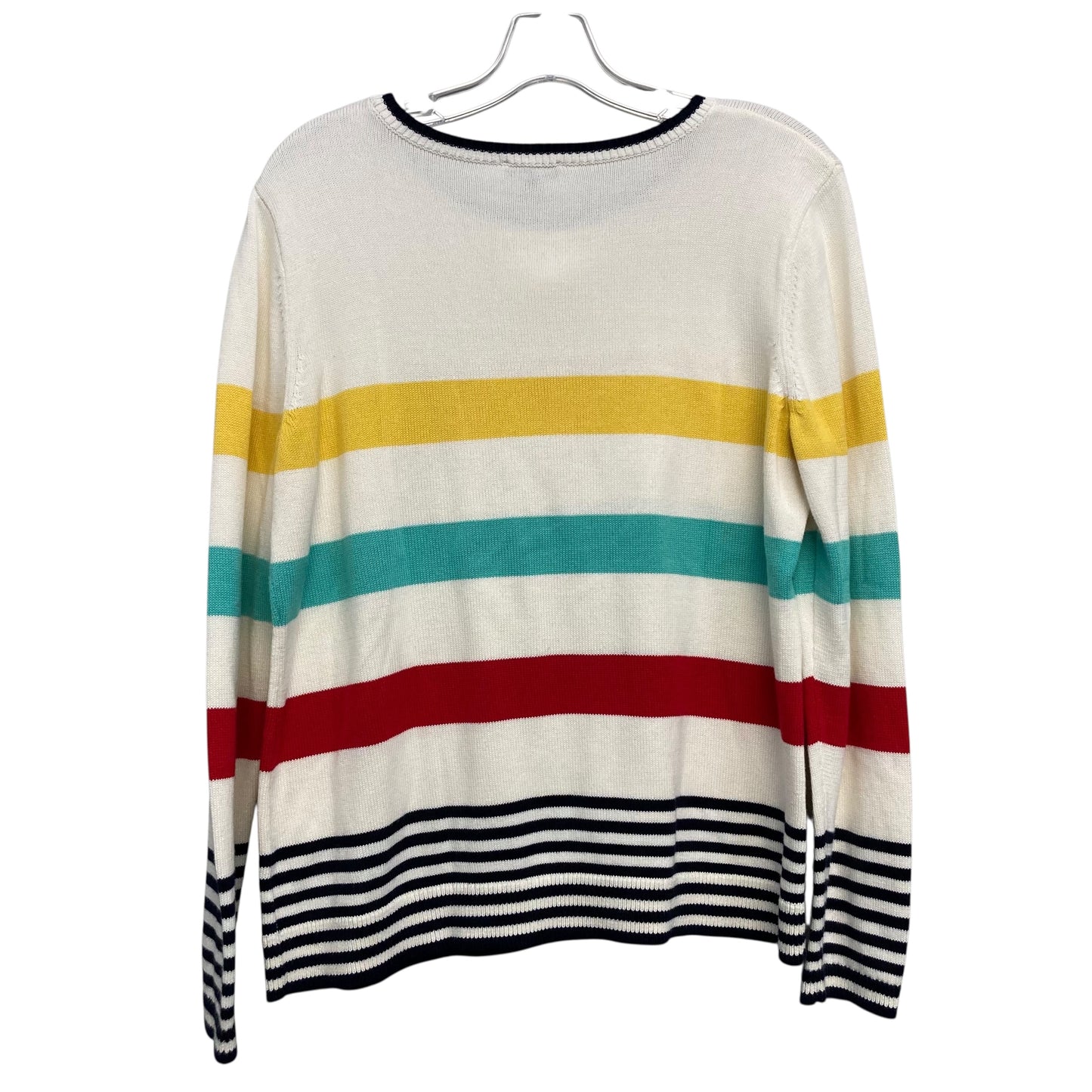 Sweater By Talbots In Striped Pattern, Size:L