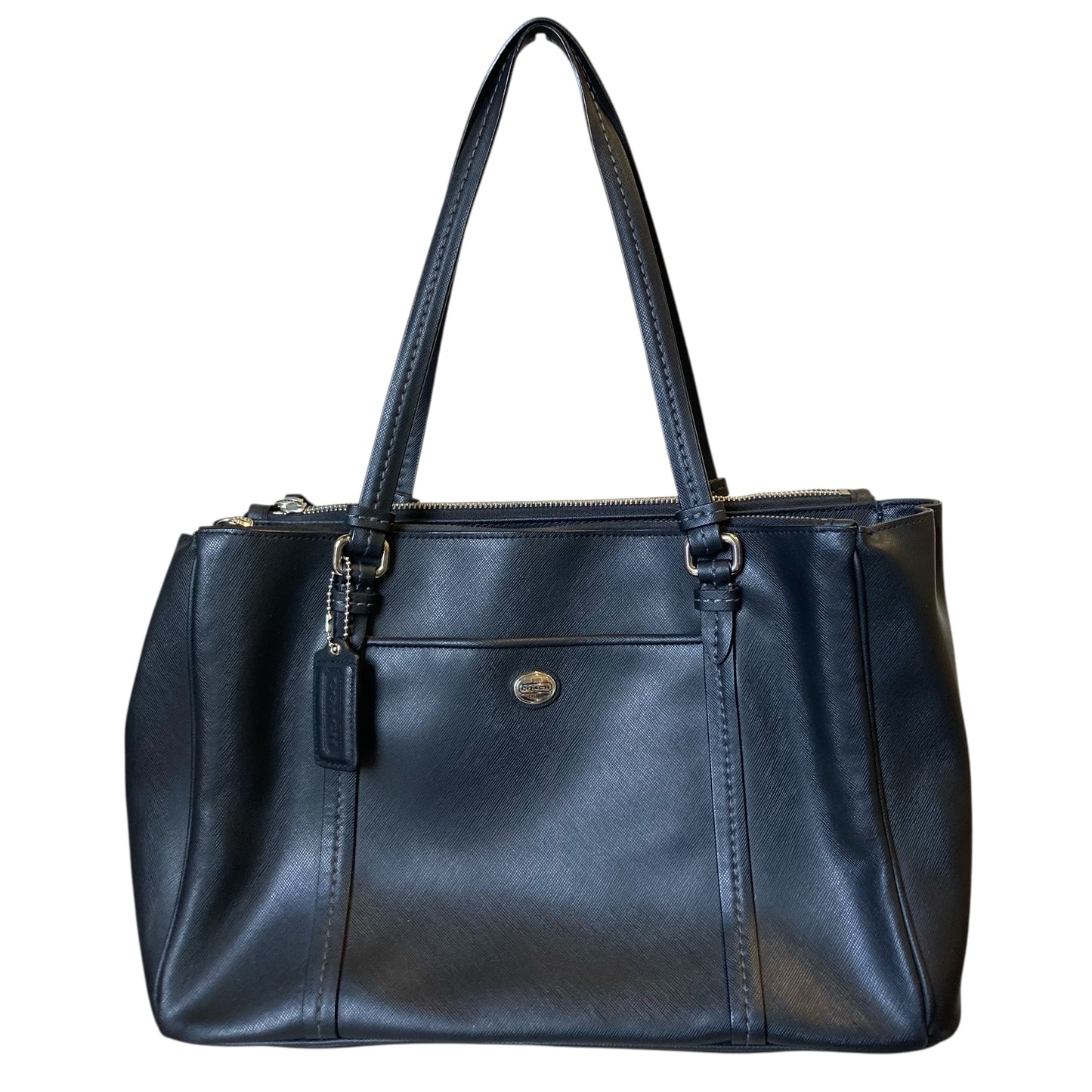 Handbag Designer By Coach In Black, Size:Medium