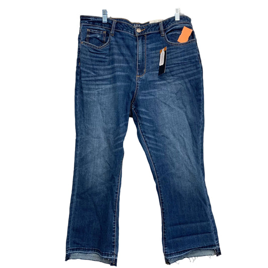 Jeans Cropped By Ana In Blue Denim, Size:18