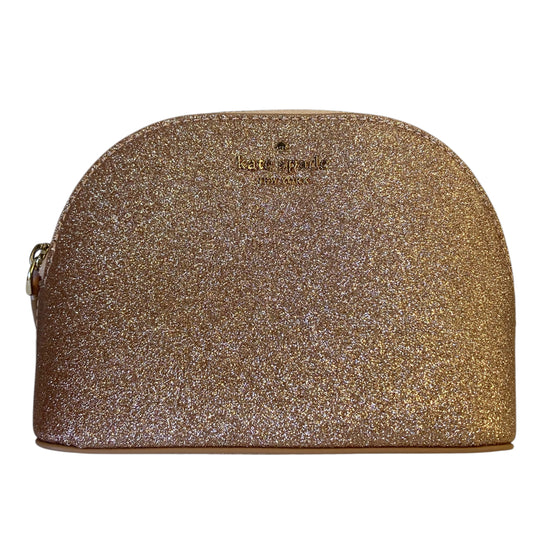 Makeup Bag Designer By Kate Spade In Gold, Size:Small