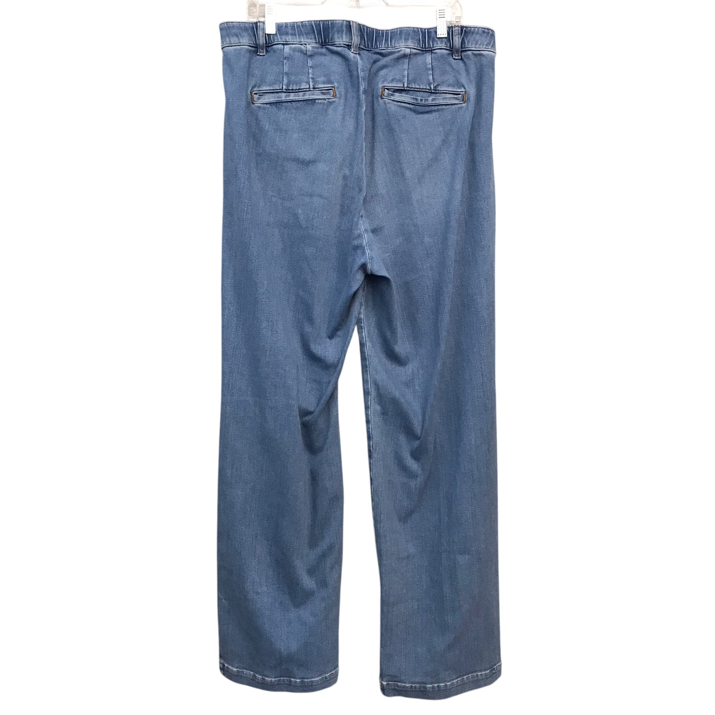 Jeans Wide Leg By J. Jill In Blue Denim, Size:18