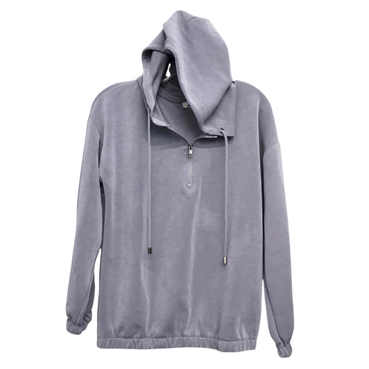 Sweatshirt Hoodie By Cable And Gauge In Slate Blue, Size:S