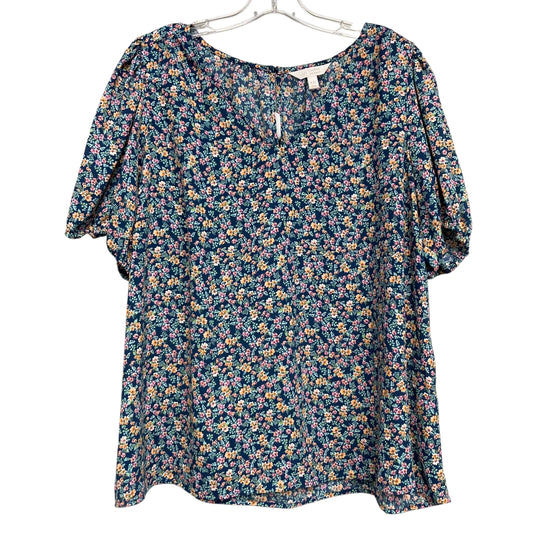 Top Ss By Lc Lauren Conrad In Geometric Pattern, Size:1X