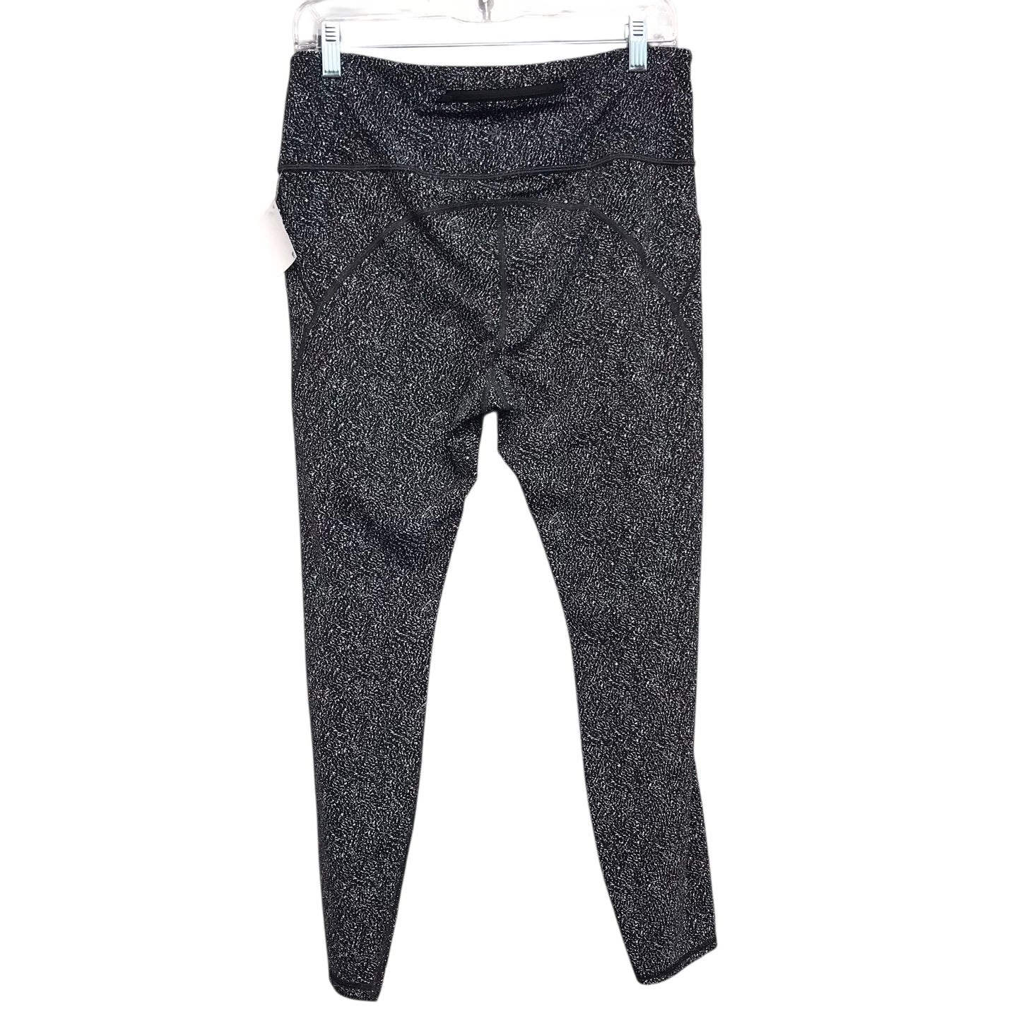 Athletic Leggings By Athleta In Black & White, Size:L