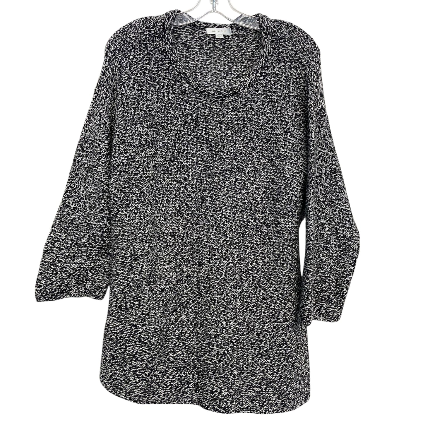 Sweater By Garnet Hill In Black & White, Size:S