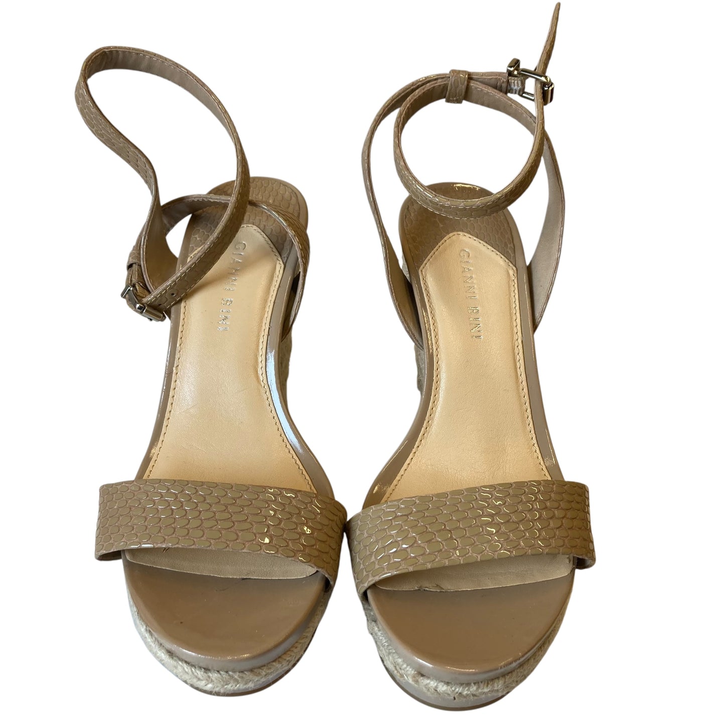 Shoes Heels Wedge By Gianni Bini In Tan, Size:9