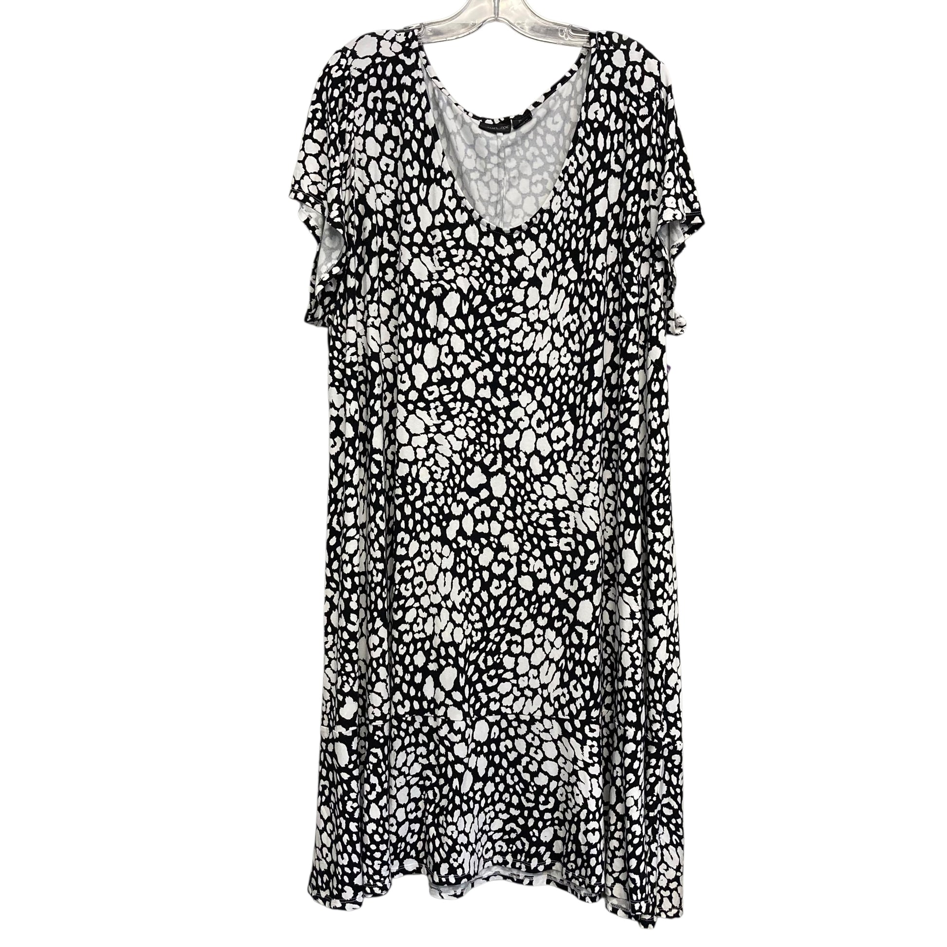 Dress Casual Midi By Rachel Zoe In Black & White, Size:3 – Clothes Mentor North Olmsted
