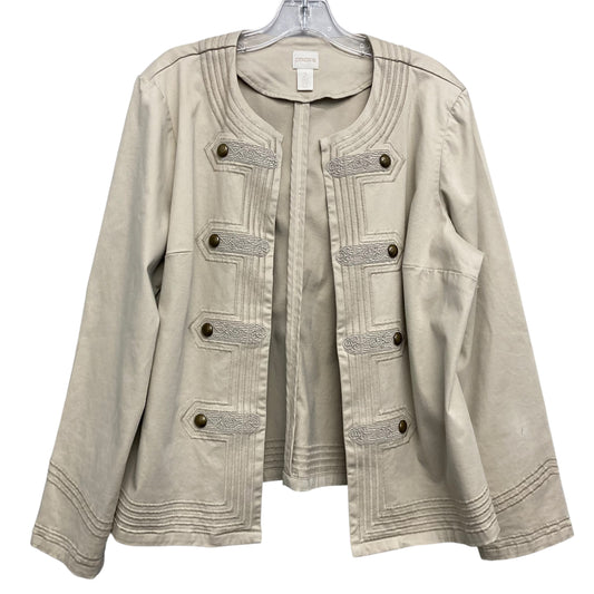 Blazer By Chicos In Beige, Size:L