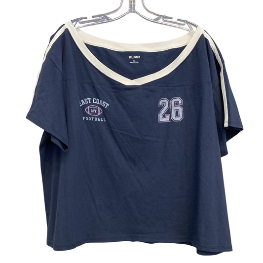 Top Ss Basic By Hollister In Blue, Size:Xl
