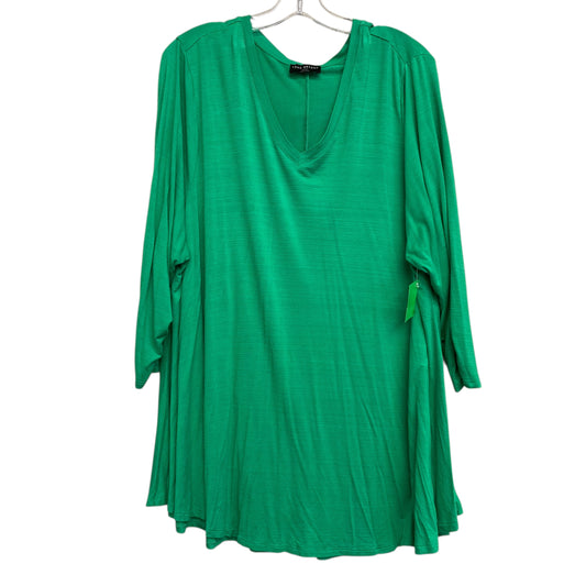 Top Ls Basic By Lane Bryant In Green, Size:3X