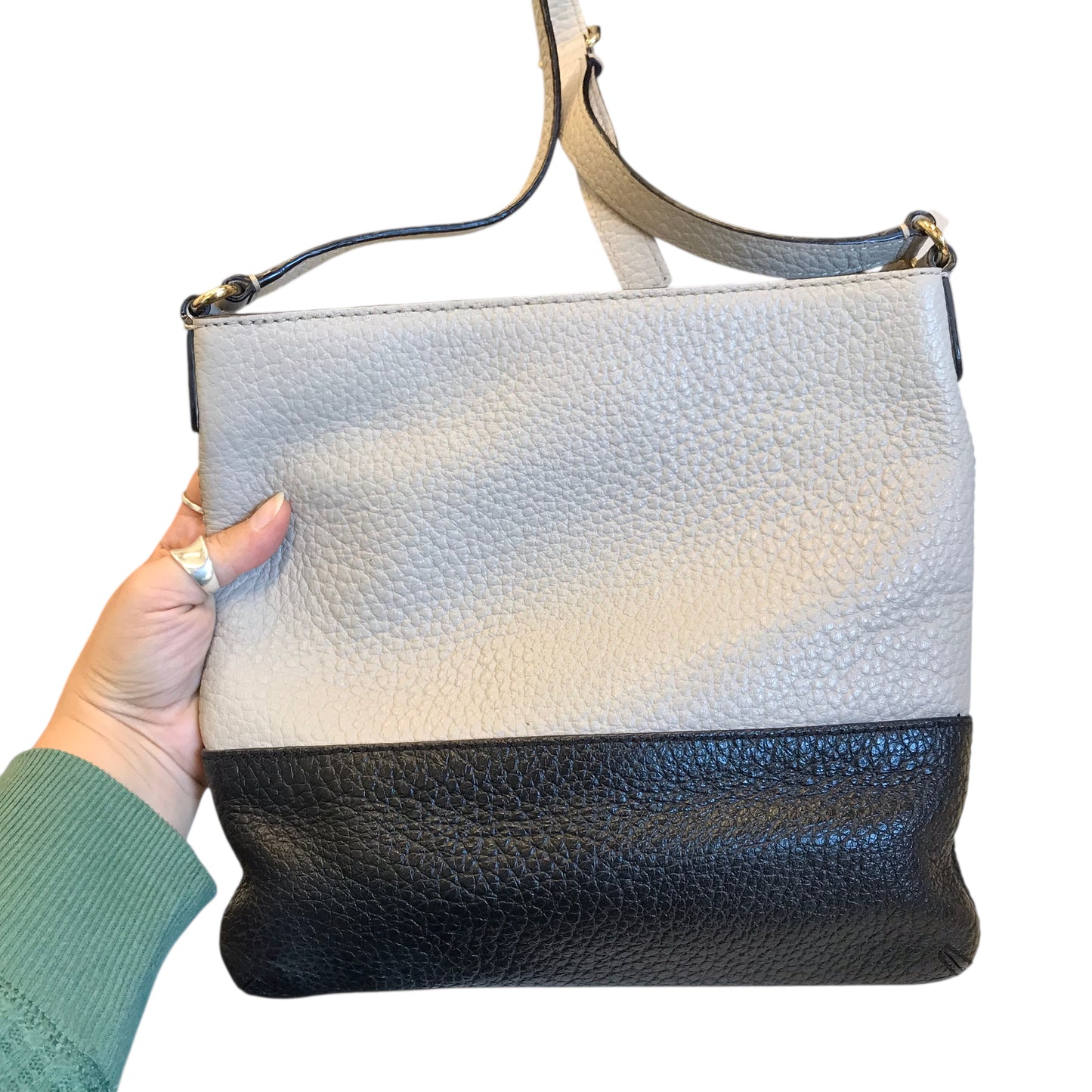 Crossbody Designer By Kate Spade In Black & Grey, Size:Medium