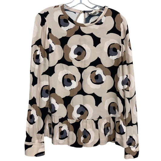 Top Ls Designer By Kate Spade In Floral Print, Size:S