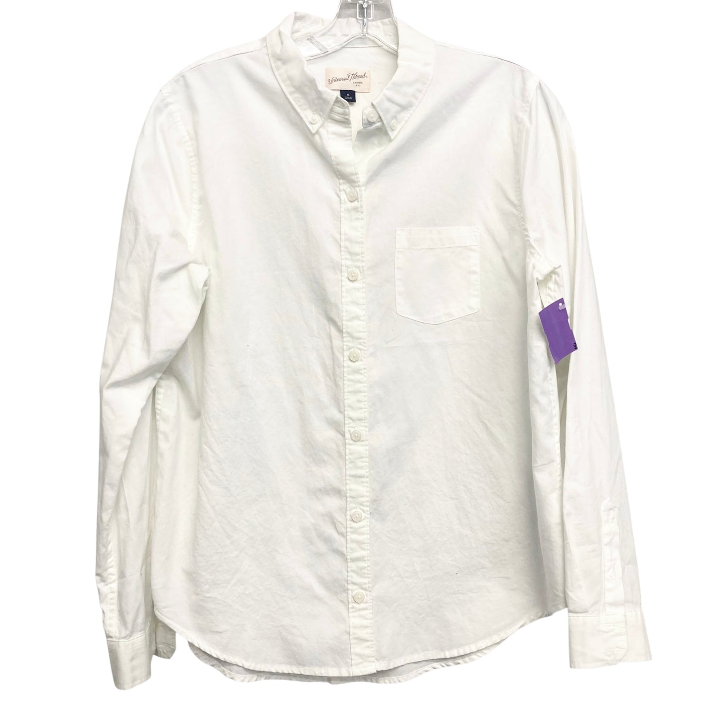 Top Ls By Universal Thread In White, Size:M