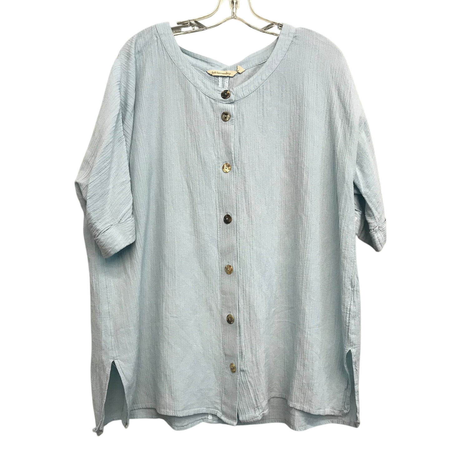 Top Ss By Soft Surroundings In Blue, Size:Xl
