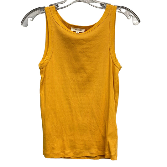 Top Sleeveless Basic By Madewell In Yellow, Size:Xs
