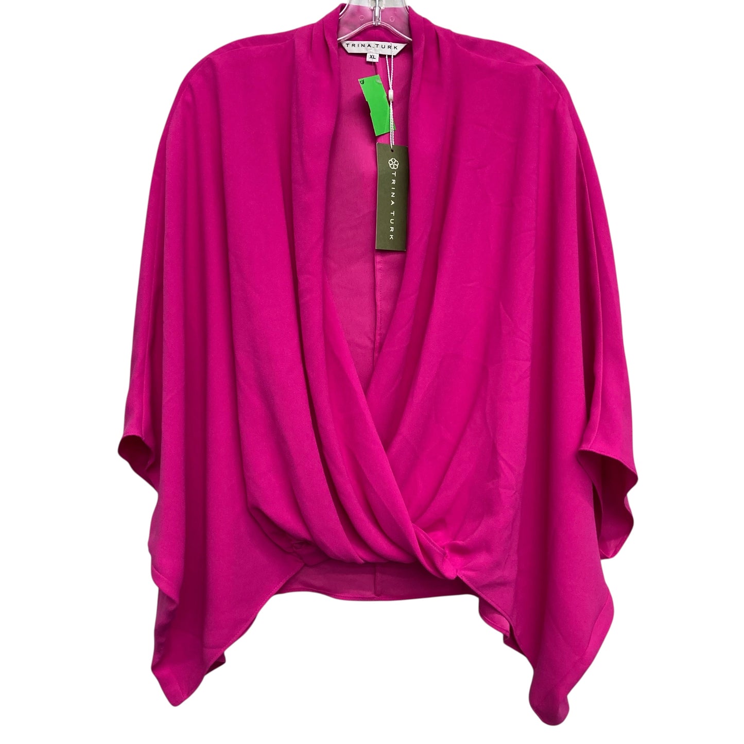 Top 3/4 Sleeve By Trina Turk In Pink, Size:Xl