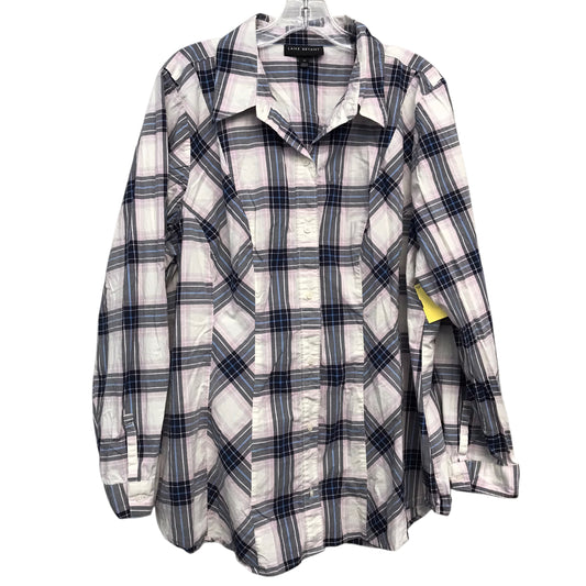 Top Ls By Lane Bryant In Plaid Pattern, Size:2X